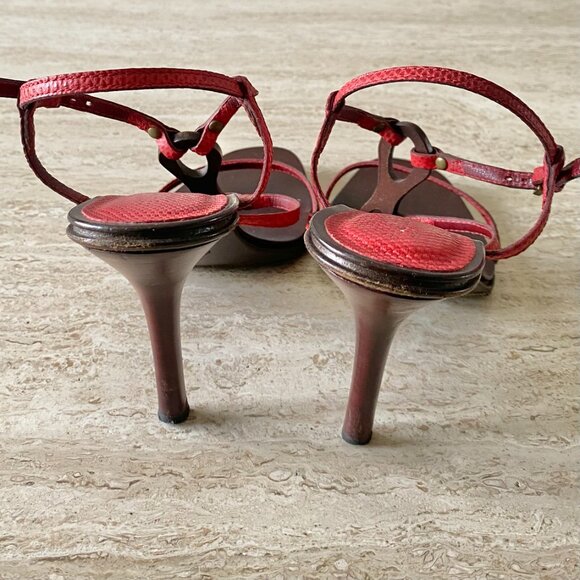 Vintage Gucci Tom Ford-era Horsebit Sandal Heels - Picture 7 of 8